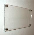 Doppelglas-Schild 'Blanko'